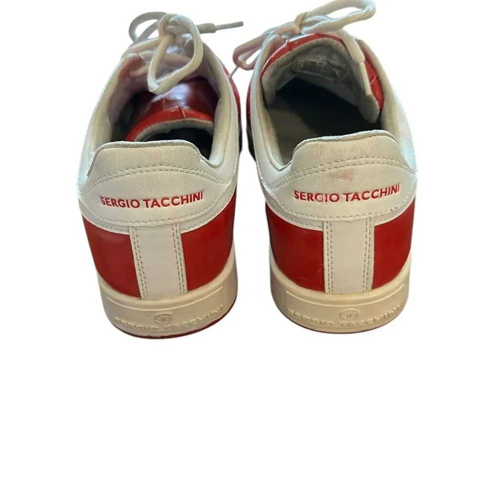 Men’s Sergio Tacchini Red Leather Sneakers Size 10.5